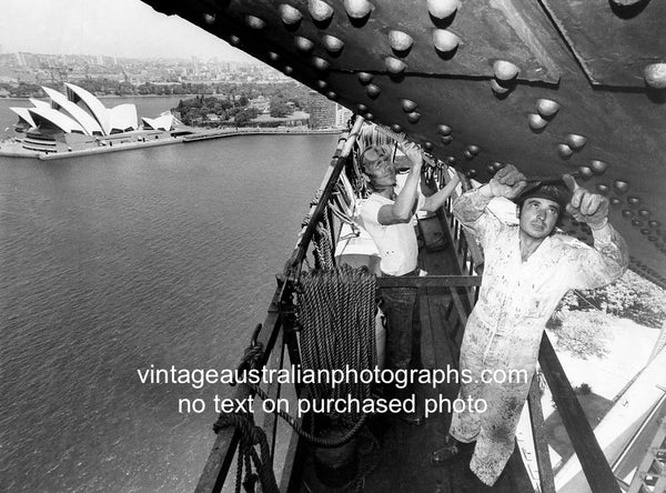 Repainting the Harbour Bridge, Sydney, NSW