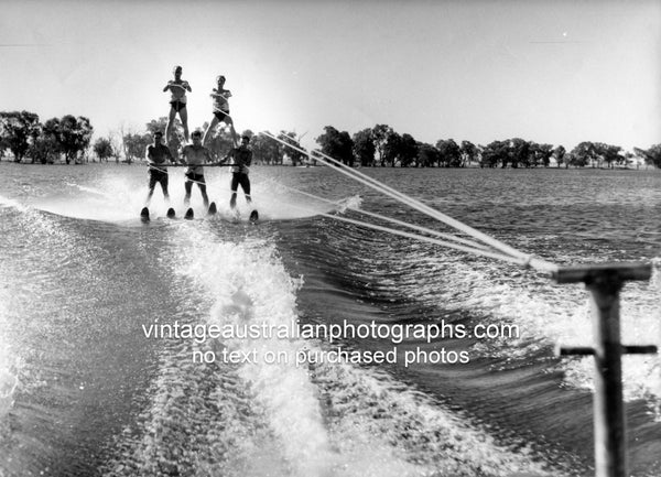 Five Water Skiers on Yanga Lake