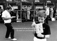 Young Punter at the Horse Track