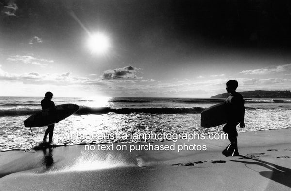 Surfers at Manly Beach